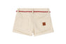 PU BADGE DENIM SHORTS #2