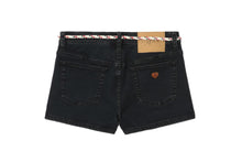 HEART BADGE SKINNY DENIM SHORTS #2