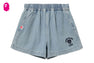 EMBRO LOGO DENIM TRAINING SHORTS
