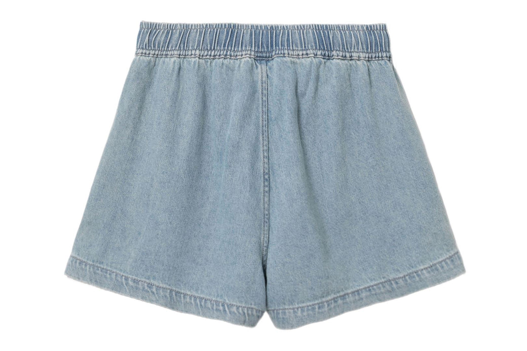 EMBRO LOGO DENIM TRAINING SHORTS | bape.com