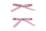 LOGO RIBBON HAIR CLIPS SET