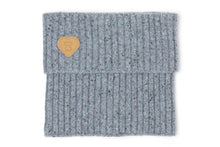 SUEDE BADGE NECK WARMER