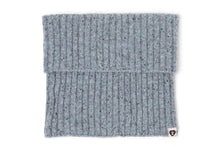 SUEDE BADGE NECK WARMER