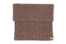 SUEDE BADGE NECK WARMER
