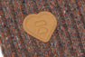 SUEDE BADGE NECK WARMER