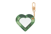 CAMO PRINTED HEART MIRROR KEYRING