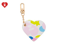 CAMO PRINTED HEART MIRROR KEYRING