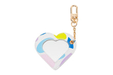 CAMO PRINTED HEART MIRROR KEYRING
