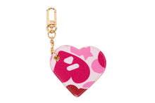 CAMO PRINTED HEART MIRROR KEYRING