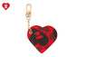 CAMO PRINTED HEART MIRROR KEYRING