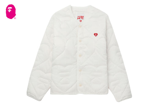 HEART QUILTED ARMY LINER JACKET