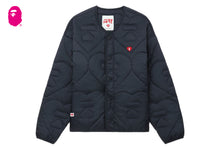 HEART QUILTED ARMY LINER JACKET