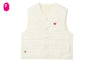 HEART QUILTED ARMY LINER VEST
