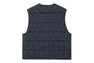 HEART QUILTED ARMY LINER VEST