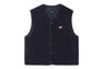 HEART QUILTED ARMY LINER VEST