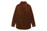 PU BADGE CORDUROY SHIRT JACKET