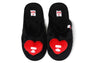 APEE HEART FURRY SLIPPER