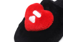 APEE HEART FURRY SLIPPER