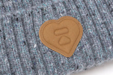 SUEDED BADGE BEANIE