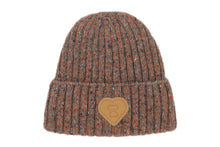 SUEDED BADGE BEANIE