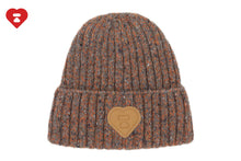 SUEDED BADGE BEANIE