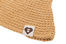 HEART BADGE CROCHETED HAT