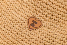 HEART BADGE CROCHETED HAT