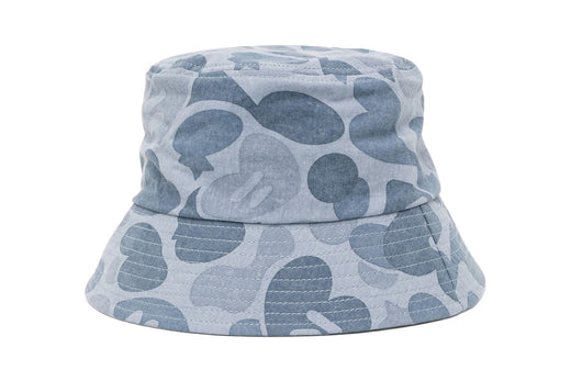 CAMO LASER PRINTED DENIM BUCKET HAT