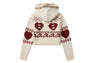 INTARSIA ZIP UP HOODY CARDIGAN