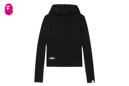 HOODED RIB SWEATER