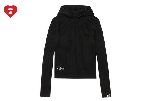HOODED RIB SWEATER