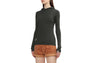 HOODED RIB SWEATER