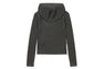 HOODED RIB SWEATER