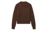 PU BADGE CABLE KNIT JUMPER