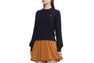 PU BADGE CABLE KNIT JUMPER