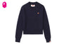 PU BADGE CABLE KNIT JUMPER