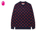 HEART BIRDSEYE JACQUARD SWEATER