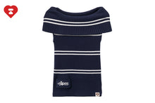 OFF-SHOULDER STRIPES TOP