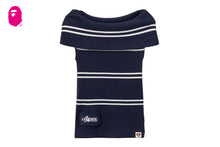 OFF-SHOULDER STRIPES TOP