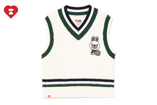 BABY DOPPY CABLE KNIT VEST