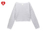 HEART BADGE KNIT SWEAT