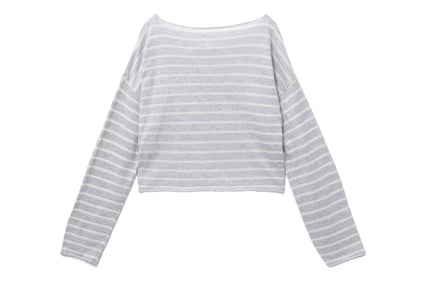 HEART BADGE KNIT SWEAT