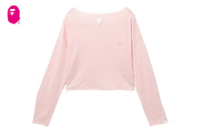 HEART BADGE KNIT SWEAT