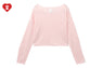 HEART BADGE KNIT SWEAT