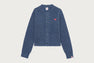 EMBROIDERY HEART BADGE KNIT CARDIGAN