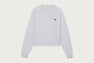 EMBROIDERY HEART BADGE KNIT CARDIGAN