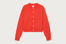 EMBROIDERY HEART BADGE KNIT CARDIGAN