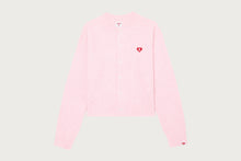 EMBROIDERY HEART BADGE KNIT CARDIGAN