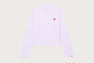 EMBROIDERY HEART BADGE KNIT CARDIGAN