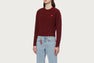 EMBROIDERY HEART BADGE JUMPER